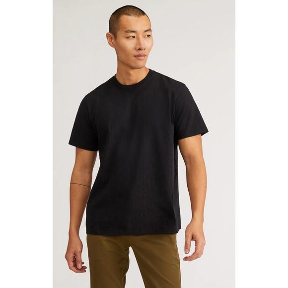 Everlane The Premium-Weight Crew Uniform T Shirt Mens Medium Black Short Sleeve - Picture 1 of 9